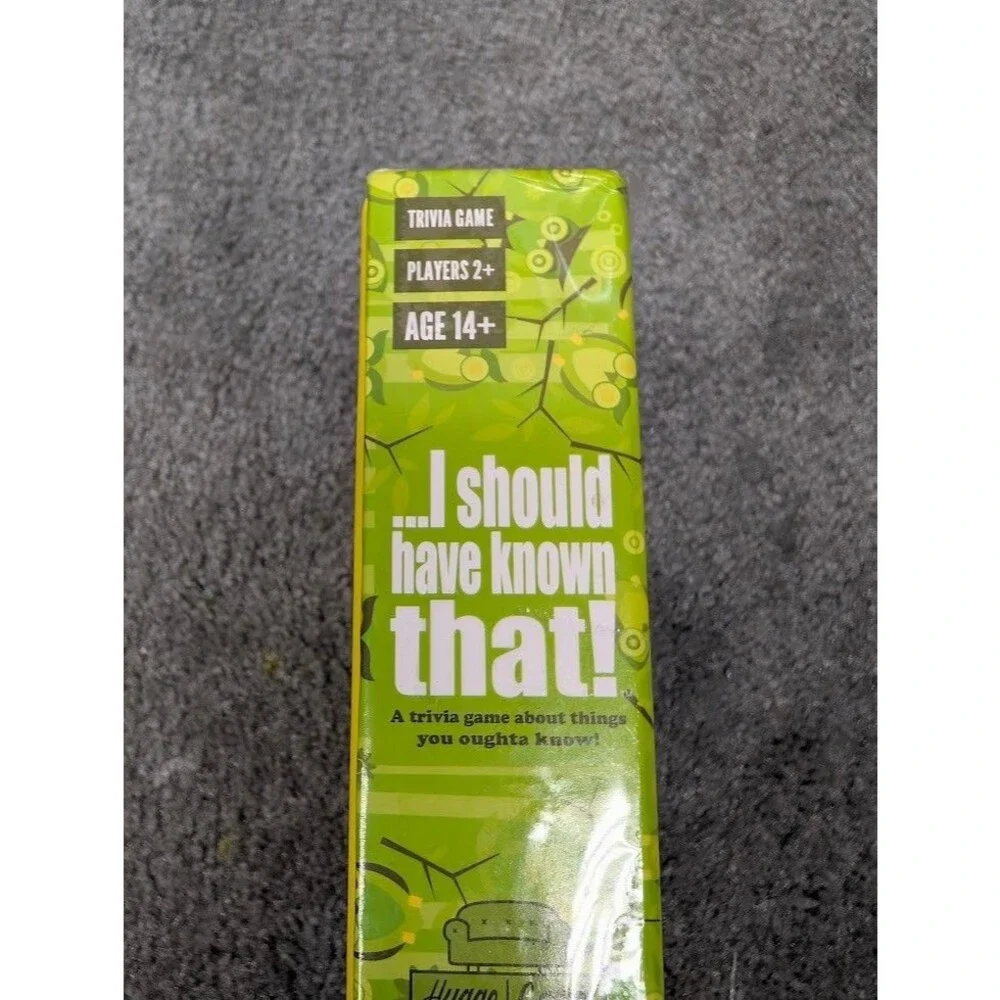 I Should Have Known That Trivia Game About Things You Ought To Know Open Box